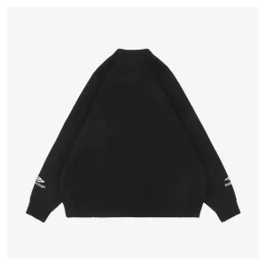 Balenciaga Ski Embroidered Crewneck Sweater Black