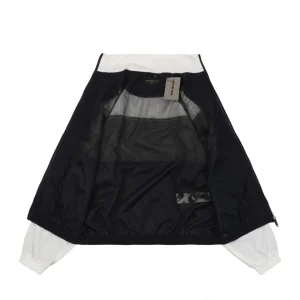 Balenciaga Tricolor Double-Ring Print Stand Collar Jacket