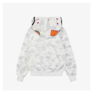 Bape Shark Full Zip Camo Hoodie Black