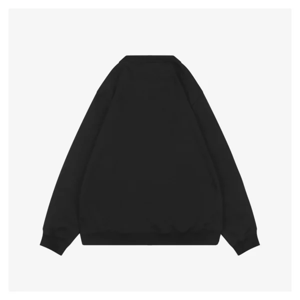 F Chest Patch Black Crewneck Sweatshirt