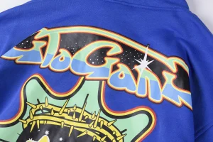 Glo Gang Blue Crown Spray Hoodie1