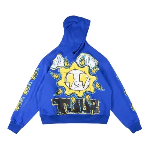 Glo Gang Blue Runnaz Records Graphic Hoodie