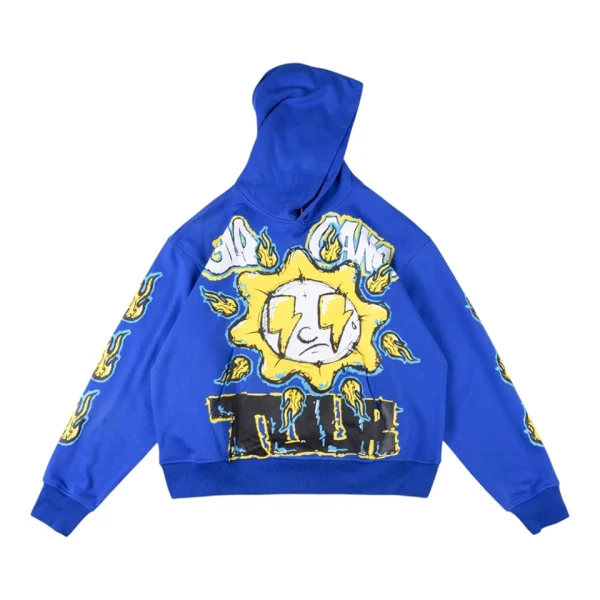 Glo Gang Blue Runnaz Records Graphic Hoodie