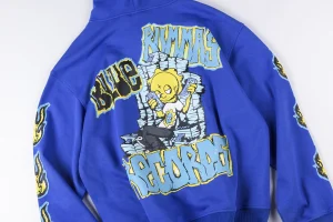 Glo Gang Blue Runnaz Records Graphic Hoodie8