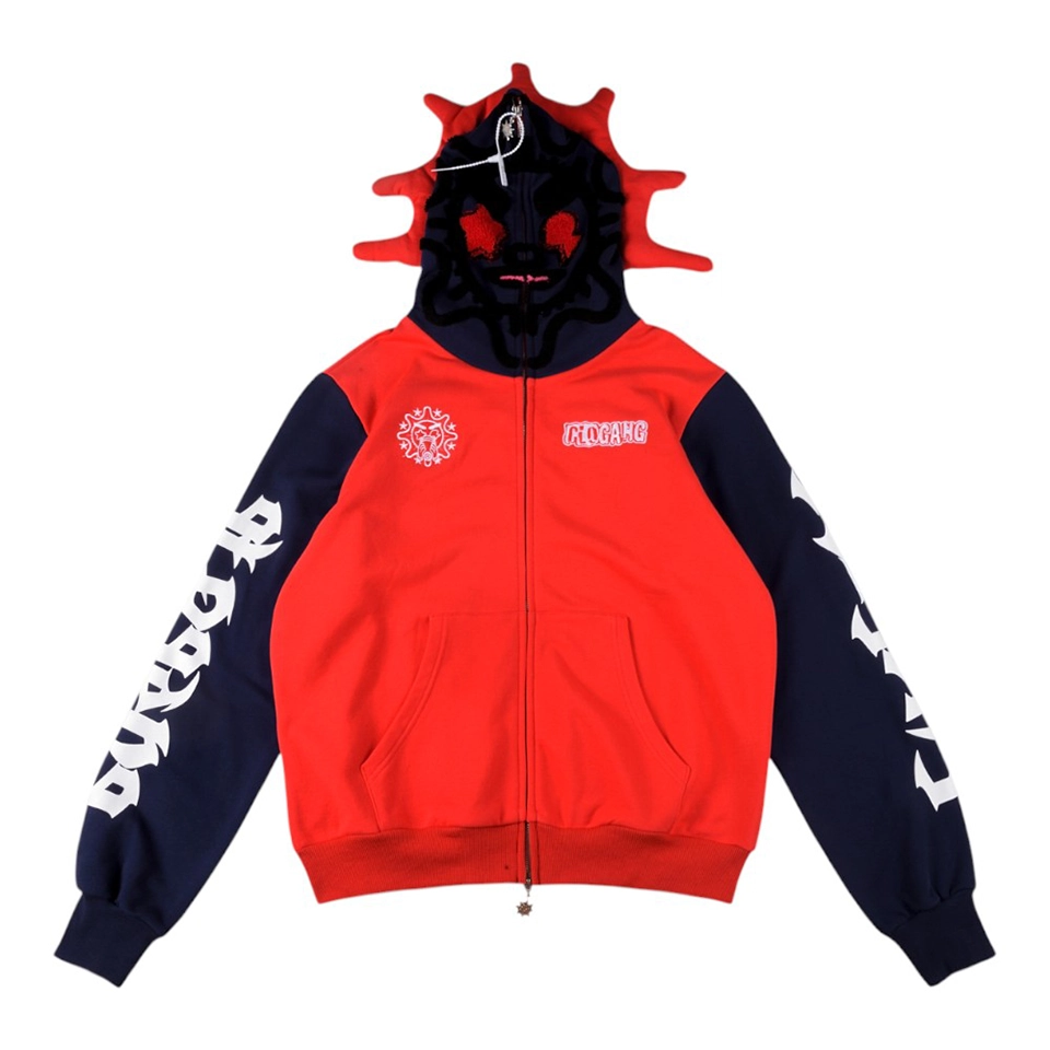Glo Gang Colorblock Masked Full-Zip Hoodie