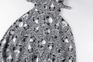 Glo Gang Grey All-Over Character Print Hoodie10