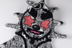 Glo Gang Grey All-Over Character Print Hoodie4
