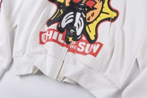 Glo Gang White Child of the Sun Full Zip Hoodie4