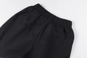 Hellstar White Flame Logo Black Shorts2