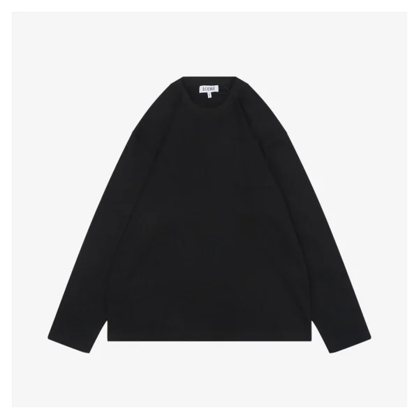 L Embroidered Anagram Pocket Shirt Black