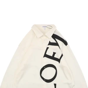 L Oversized Logo Print Shirt