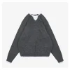 MM Layered-Look Wool Knit Sweater