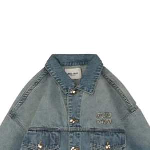 MM Letter Patch Embroidered Denim Jacket1.jpeg