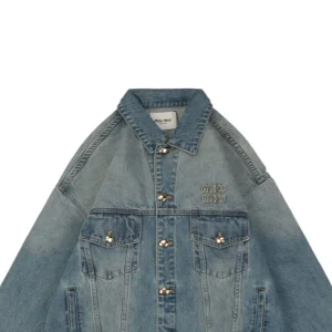 MM Letter Patch Embroidered Denim Jacket3.jpeg