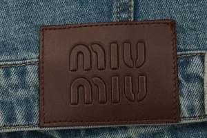 MM Letter Patch Embroidered Denim Jacket5.jpeg