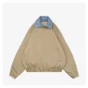MM Plaid Layered Collar Embroidered Jacket