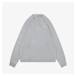 MM Small Logo Grey Crewneck Sweater