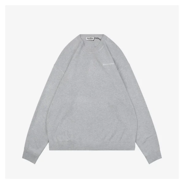 MM Small Logo Grey Crewneck Sweater