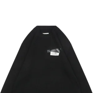 Maison Margiela Tape Detail Number Logo Wool Sweater