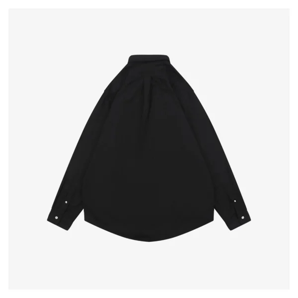 Ralph Lauren Linen Pony Logo Black Shirt Back side