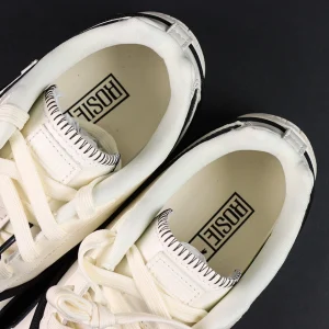Rosé x Wmns Speedcat Premium ‘Warm White’ insole and tongue top-down shot revealing ROSÉ branding and stitched tongue detail
