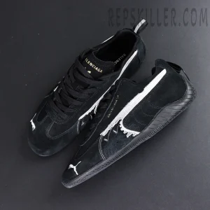 Speedcat Suede Balenciaga in Black/white