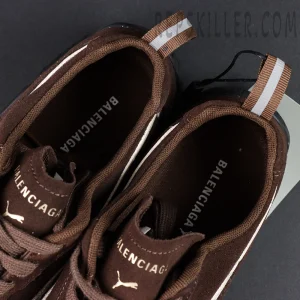Speedcat Suede Balenciaga in Brown:white:black2