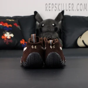 Speedcat Suede Balenciaga in Brown/white/black Heels