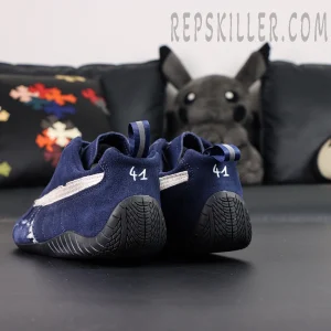 Speedcat Suede Balenciaga in Navy/white/black Heels