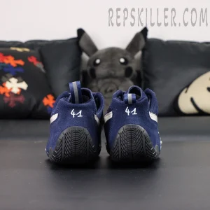 Speedcat Suede Balenciaga in Navy/white/black Heels