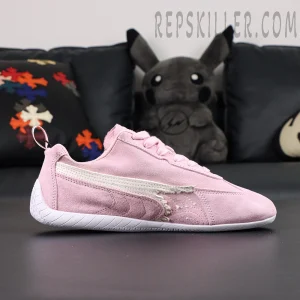 Speedcat Suede Balenciaga in Pink/white