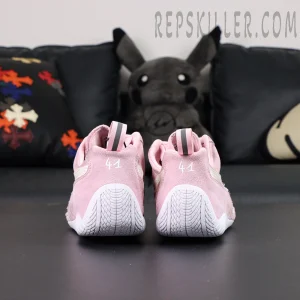 Speedcat Suede Balenciaga in Pink/white Heels