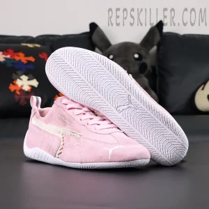 Speedcat Suede Balenciaga in Pink/white