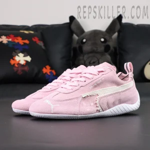 Speedcat Suede Balenciaga in Pink/white