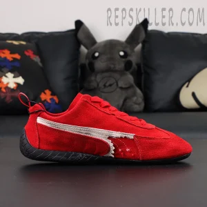 Speedcat Suede Balenciaga in Red/white/black