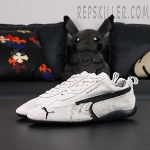 Speedcat Suede Balenciaga in White/black