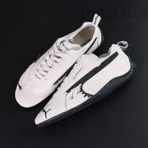 Speedcat Suede Balenciaga in White/black