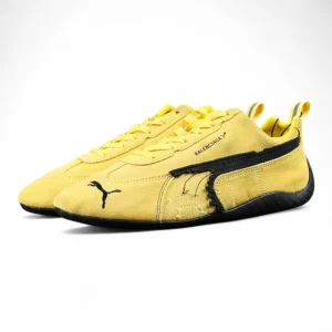 Speedcat Suede Balenciaga in Yellow/black
