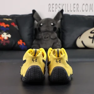 Speedcat Suede Balenciaga in Yellow/black Heels