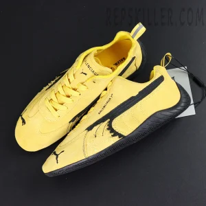 Speedcat Suede Balenciaga in Yellow/black