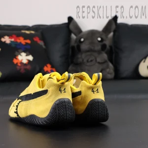 Speedcat Suede Balenciaga in Yellow/black Heels