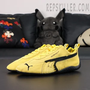 Speedcat Suede Balenciaga in Yellow/black