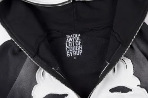 That’s A Awful Lot of Cough Syrup Skeleton Print Full Zip Hoodie6