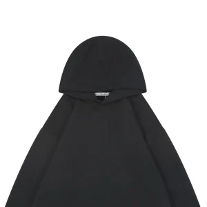 Acne Studios 1996 Distressed Lettering Hoodie Black