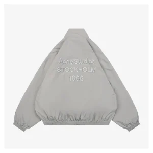 Acne Studios 1996 Embroidered Back Logo Jacket Grey Back side