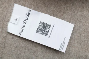 Acne Studios Cashmere Hooded Jacket Logo tag