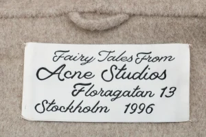Acne Studios Cashmere Hooded Jacket Logo tag