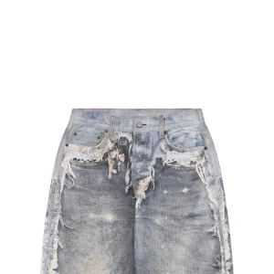 Acne Studios Destroyed Trompe-l’œil Denim Pants