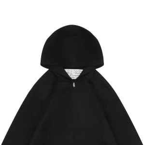 Acne Studios Wool Cashmere Hooded Jacket Black