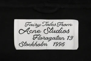 Acne Studios Wool Cashmere Hooded Jacket Black
